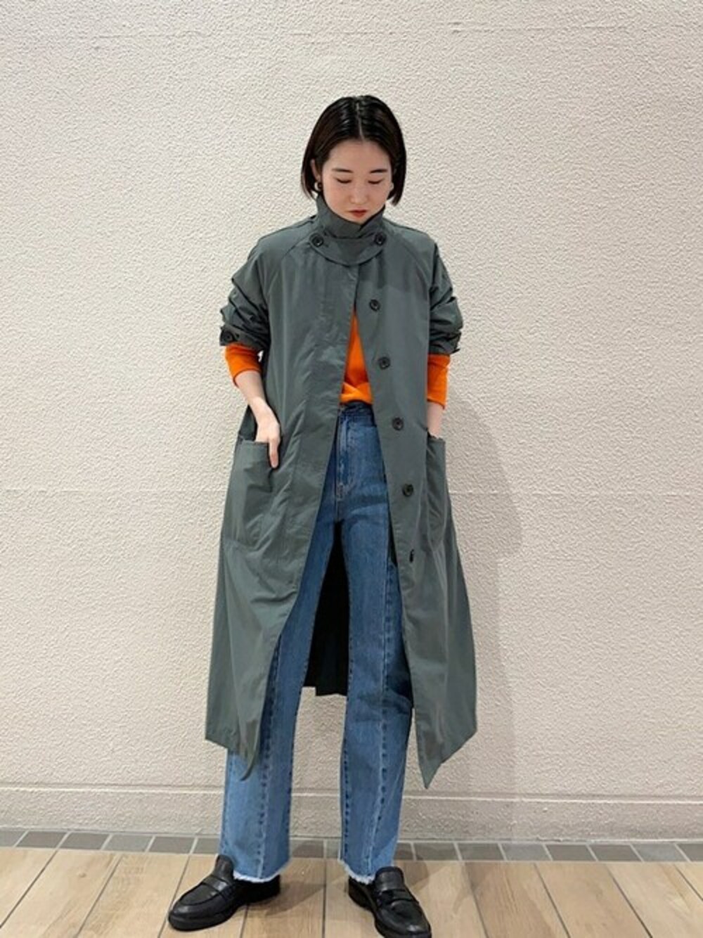 SHIPS any:〈撥水〉キルト ライナー バルカラー コートを使った
