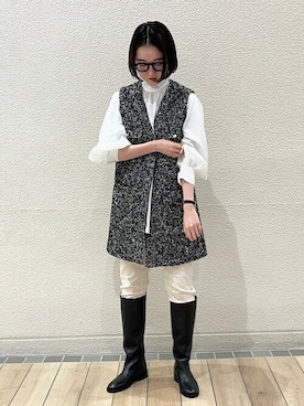 「SHIPS any（シップス エニィ）のアイテム（その他アウター）」を使った、八木さん（レディース・162cm）の秋コーディネート