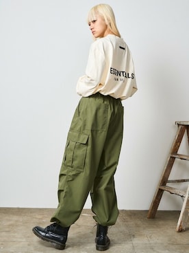 「FOG ESSENTIALS（エフオージーエッセンシャルズ）のアイテム」を使った、Rooptokyoさん（レディース・172cm）の春コーディネート