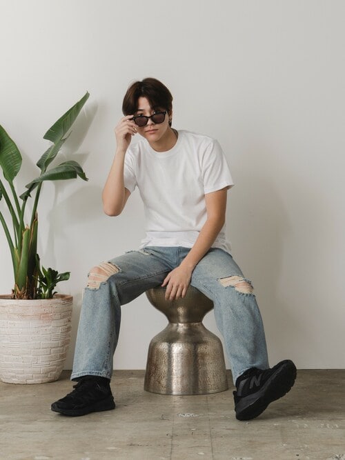 Remake denim リメイクデニム バギーデニム ダメージデニム ク JOURNAL STANDARD relume｜《追加》ダメージバギーデニム