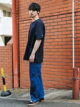 「Champion（チャンピオン）のアイテム」を使った、Rooptokyoさん（メンズ・176cm）の夏コーディネート