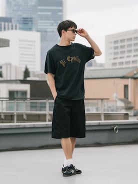「Dickies（ディッキーズ）のアイテム」を使った、Rooptokyoさん（メンズ・185cm）の夏コーディネート