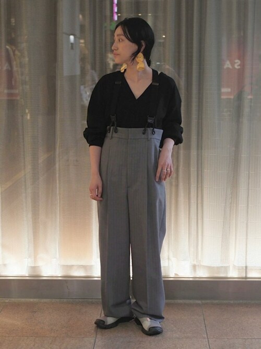 SHIPS（シップス）の「onit:ディープ Vネック ロング スリーブ TEE（T