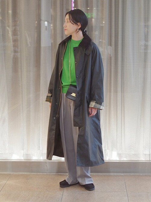 セール】Barbour:OS WAX BURGJLEY（ステンカラーコート）｜Barbour