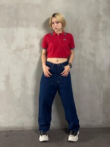 POISON CHERRY刺繍 ショート丈ポロシャツ HYSTERIC GLAMOUR（ヒステリックグラマー）の「POISON CHERRY