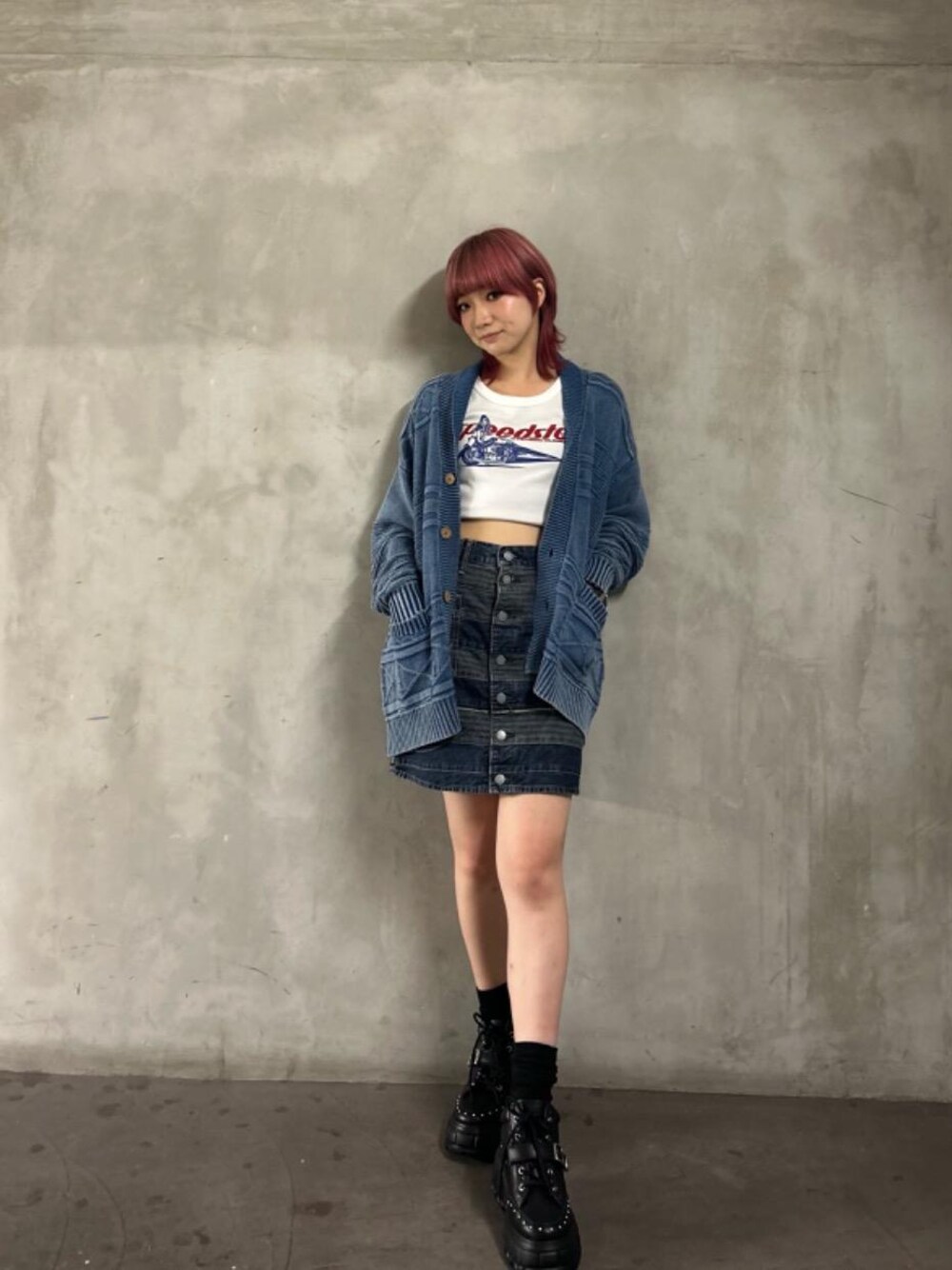 専用　ヒステリックグラマー　カーディガン　スカート HYSTERIC GLAMOURのスカートを使った「ニットカーディガン」の