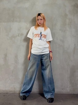 「HYSTERIC GLAMOUR（ヒステリックグラマー）のアイテム」を使った、sakurakoさん（レディース・158cm）の秋コーディネート