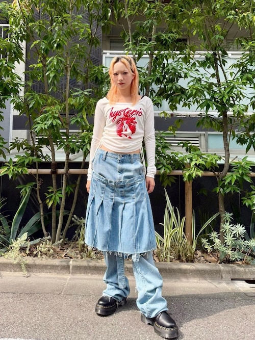 ヒステリックグラマー ボンテージパンツ 入手困難 美品 ヴィンテージ 一点物 ボンテージデニムパンツ|HYSTERIC GLAMOUR WOMEN | HYSTERIC