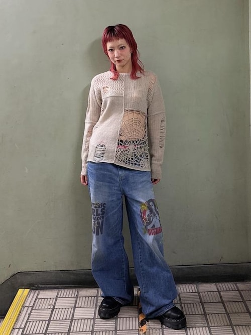 WOMAN BANANA ワイドデニムパンツ（デニムパンツ）｜HYSTERIC GLAMOUR