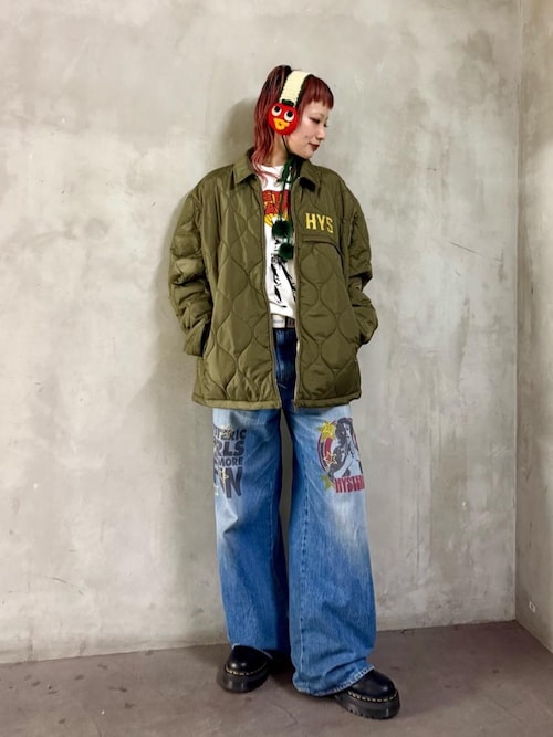 現行 ヒステリックグラマー WOMAN BANANA ワイドデニムパンツ WOMAN BANANA ワイドデニムパンツ|HYSTERIC GLAMOUR WOMEN | HYSTERIC