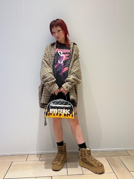 「HYSTERIC GLAMOUR（ヒステリックグラマー）のアイテム」を使った、sakurakoさん（レディース・158cm）の秋コーディネート