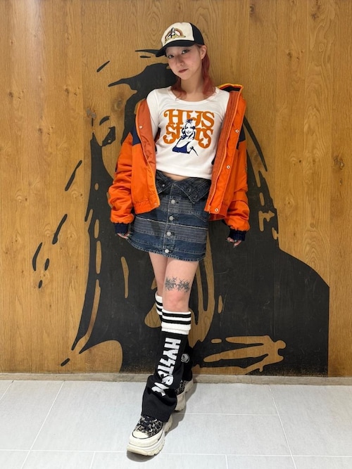 HYSTERIC GLAMOUR（ヒステリックグラマー） tシャツ HYS STARS チビT
