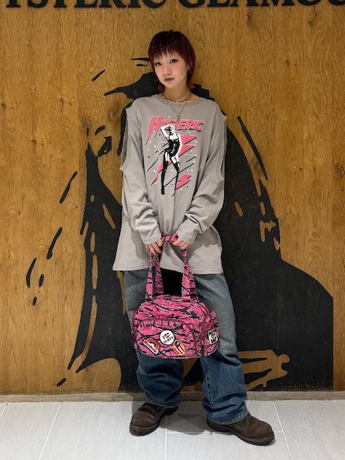 PATCH SCRATCH ミニボストンバッグ（ボストンバッグ）｜HYSTERIC