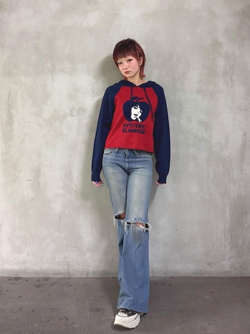 ローライズフレアデニムパンツ（デニムパンツ）｜HYSTERIC GLAMOUR