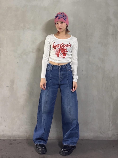 カーブデニムパンツ（デニムパンツ）｜HYSTERIC GLAMOUR（ヒステリック