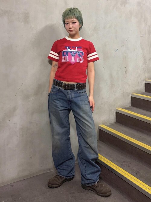 ルーズストレートデニムパンツ（デニムパンツ）｜HYSTERIC GLAMOUR
