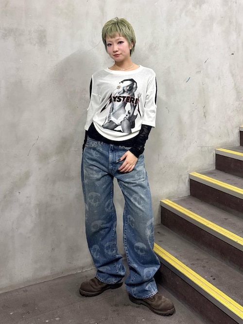 HYSTERIC ROSE柄ジャカード チビTシャツ HYSTERIC ROSE柄ジャカード チビTシャツ|HYSTERIC GLAMOUR WOMEN