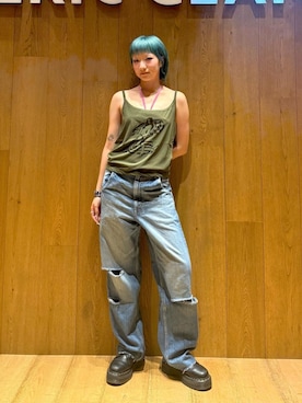 「HYSTERIC GLAMOUR（ヒステリックグラマー）のHYSTERIC 6 REMIX ビキニ（Swim goods、ピンク系）」を使った、sakurakoさん（レディース）の夏コーディネート