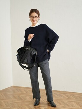 「FRAMeWORK（フレームワーク）のアイテム（ブーツ）」を使った、minamiさん（レディース・165cm）の秋コーディネート