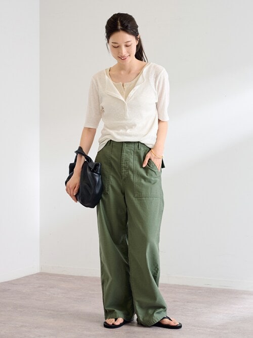 ≪追加≫バックサテンベイカーパンツ（カーゴパンツ）｜FRAMeWORK