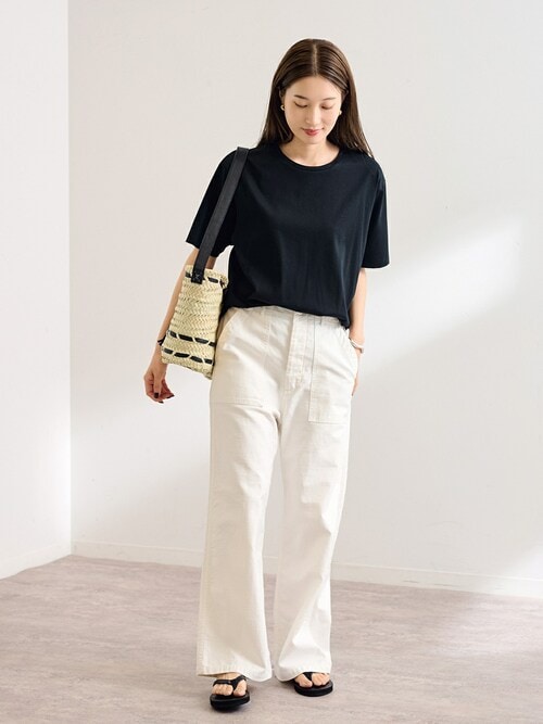 日本製 2023AW FRAMeWORK ムラバックサテンベイカーパンツ ≪追加≫バックサテンベイカーパンツ（カーゴパンツ