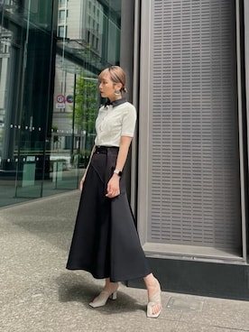 「UNITED TOKYO（ユナイテッドトウキョウ）のアイテム（サンダル）」を使った、keikaxutさん（レディース・169cm）の春コーディネート