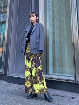「#秋コーデ」｜「アイテム（ジャケット/アウター）」を使った、keikaxutさん（レディース・169cm）の冬コーディネート