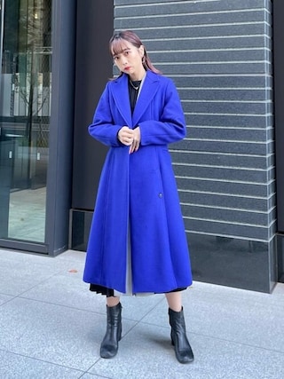 UNITED TOKYO カールシェイプロングコート パープル UNITED TOKYO（ユナイテッドトウキョウ）の「カールシェイプ