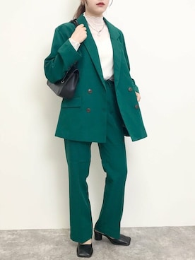 「セットアップコーデ」｜「アイテム（その他）」を使った、INGNI STORE(イングストア）さん（レディース・159cm）の春コーディネート