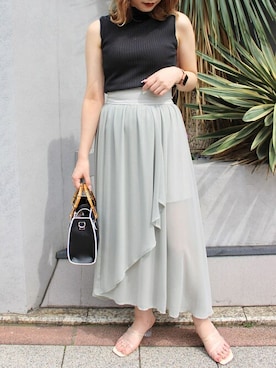 「大人シンプル」｜「アイテム（その他）」を使った、INGNI STORE(イングストア）さん（レディース・158cm）の夏コーディネート