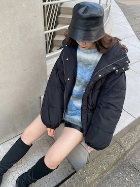 「グラデーションニット」｜「アイテム（その他）」を使った、INGNI STORE(イングストア）さん（レディース・159cm）の秋コーディネート