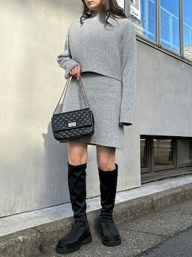 「大人シンプル」｜「アイテム（その他）」を使った、INGNI STORE(イングストア）さん（レディース・156cm）の冬コーディネート