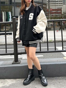 「韓国コーデ」｜「アイテム（その他）」を使った、INGNI STORE(イングストア）さん（レディース・157cm）の秋コーディネート