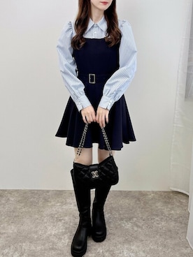 「ミニワンピ」｜INGNI STORE(イングストア）さん（レディース・162cm）の夏コーディネート