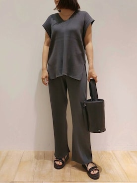 「ニットアップ」｜koeさん（レディース・160cm）の夏コーディネート