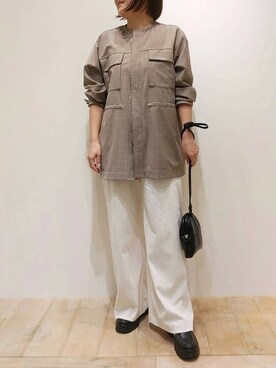 「qualite（カリテ）のアイテム（ブルゾン）」を使った、koeさん（レディース・160cm）の秋コーディネート