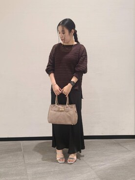 「アイテム（スカート）」を使った、Akiさん（レディース・145cm）の秋コーディネート