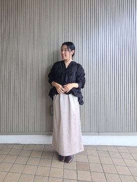 「アイテム（スカート）」を使った、Akiさん（レディース・145cm）の秋コーディネート