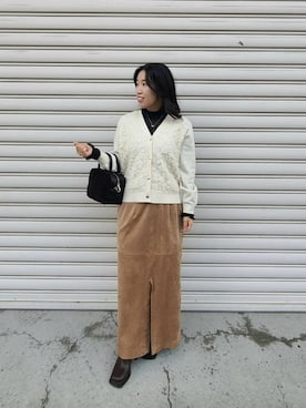 「アイテム（スカート）」を使った、Akiさん（レディース・145cm）の秋コーディネート