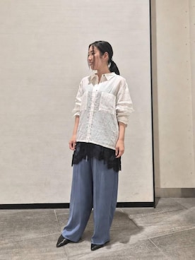 「le.coeur blanc（ルクールブラン）のアイテム」を使った、Akiさん（レディース・145cm）の春コーディネート