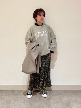 「odub」｜窪田さん（レディース・154cm）の冬コーディネート