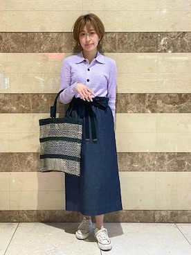 窪田さん(レディース・154cm)の春コーディネート