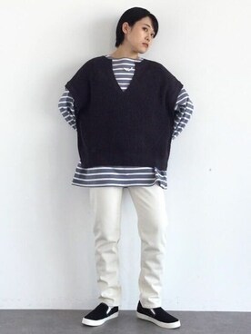 Online Storeさん（レディース・154cm）の冬コーディネート