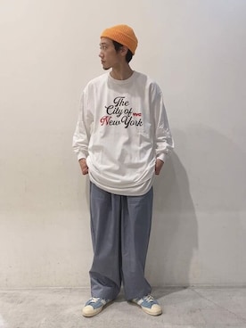 Online Storeさん（メンズ・176cm）の春コーディネート