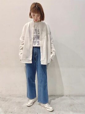 「SEVENDAYS=SUNDAY（セブンデイズサンデイ）のアイテム」を使った、Online Storeさん（レディース・160cm）の春コーディネート