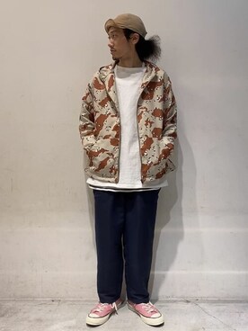 Online Storeさん（メンズ・176cm）の春コーディネート