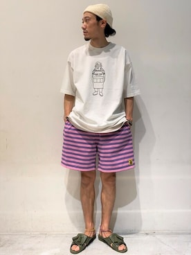 「COBMASTER（コブマスター）のアイテム」を使った、Online Storeさん（メンズ・176cm）の春コーディネート
