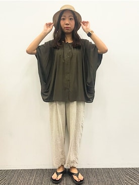 Online Storeさん（レディース・167cm）の夏コーディネート