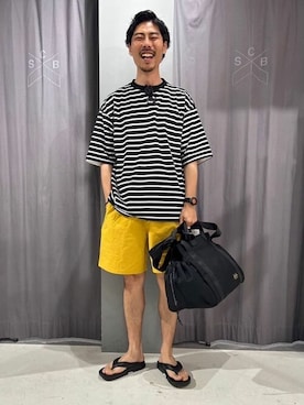 「PENDLETON（ペンドルトン）のアイテム（バッグ）」を使った、Online Storeさん（メンズ・173cm）の夏コーディネート