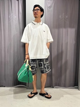 「PENDLETON（ペンドルトン）のアイテム（バッグ）」を使った、Online Storeさん（メンズ・173cm）の夏コーディネート